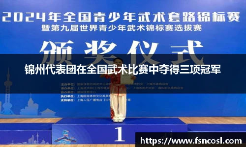 锦州代表团在全国武术比赛中夺得三项冠军